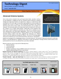 Technology Digest for Limited Circulation Monthly Bulletin of Telecom Technology Issue 3, September 2011