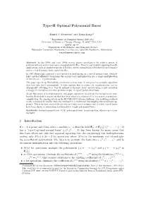 Type-II Optimal Polynomial Bases