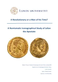 A Numismatic Iconographical Study of Julian the Apostate