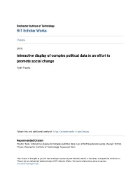 Interactive Display of Complex Political Data in an Effort to Promote Social Change