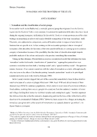 Nomadism and the Frontiers of the State
