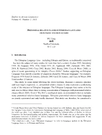 Studies in African Linguistics Volume 41, Number 2, 2012 WU Tong 吴桐