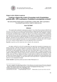 Creating a Degree-Day Model of Honeydew Moth [Cryptoblabes Gnidiella (Mill., 1867) (Lepidoptera: Pyralidae)] in Pomegranate Orchards1