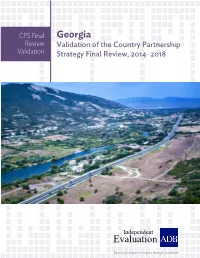 Georgia Review Validation of the Country Partnership Validation Strategy Final Review, 2��4–2��8