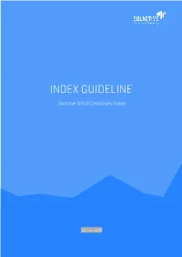 Index Guideline
