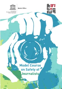 Model Course on the Safety of Journalists