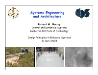 Systems Engineering and Architecture