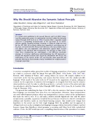 Why We Should Abandon the Semantic Subset Principle