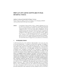 Privacy-Invasive Software in File- Sharing Tools