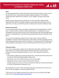 Proposed Improvements for People Walking and Cycling in Davidson's
