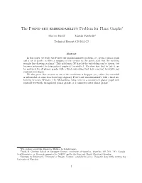 The Point-Set Embeddability Problem for Plane Graphs∗