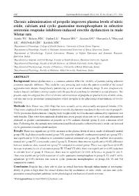 Chronic Administration of Propolis Improves Plasma Levels of Nitric