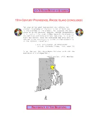 Providence, Rhode Island (Concluded)