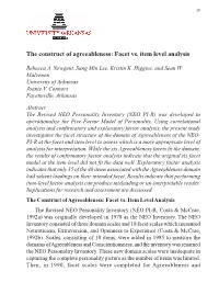 The Construts of Agreeableness.Pmd