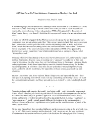 1 All Value-Form, No Value-Substance: Comments On