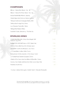 Champanges Sparkling Wines
