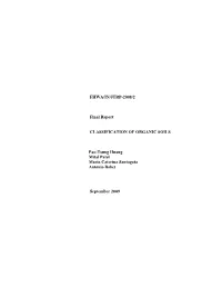 Classification of Organic Soils – FHWA/IN/JTRP-2008/2