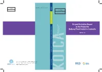 Ex-Post Evaluation Report on the Project for Batheay Flood Control in Cambodia ���� ��� on the Project for Batheay Flood Control in Cambodia