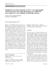 Identification and Characterization of Cbei, a Novel Thermostable
