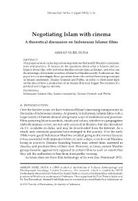 Negotiating Islam with Cinema a Theoretical Discussion on Indonesian Islamic Films