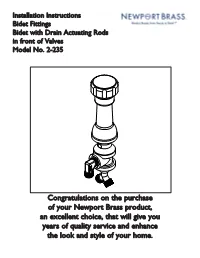 NWP-2-235 Installing Drain Components Remove Drain PLUG (A) from FLANGE (B)