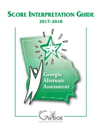 Score Interpretation Guide 2017–2018