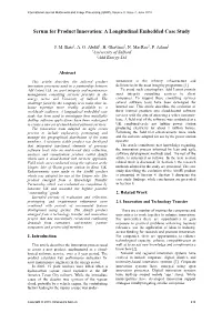 Scrum for Product Innovation: a Longitudinal Embedded Case Study