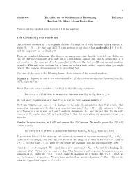 The Cardinality of a Finite Set