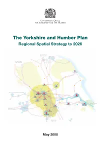 The Yorkshire and Humber Plan Regional Spatial Strategy to 2026