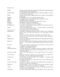 Glossary 2010 Ablation Erosion of an Object (Generally a Meteorite) by The