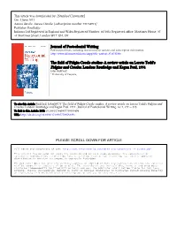 Journal of Postcolonial Writing the Field of Pidgin