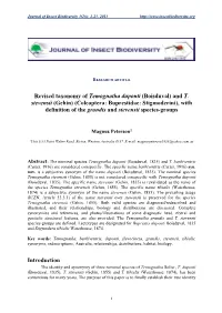 Revised Taxonomy of Temognatha Duponti (Boisduval) and T. Stevensii