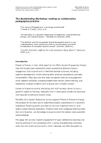 The Bookbinding Workshop: Making As Collaborative Pedagogical Practice