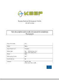 Emulation Framework Test Report Release 1.1.0 (PDF