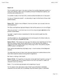 Notes on Psalm
