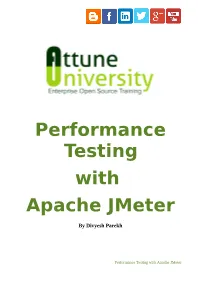 Performance Testing with Apache Jmeter