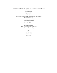 The Vignette in 21St-Century American Fiction a Dissertation