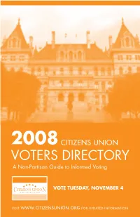 Voters Directory a Non-Partisan Guide to Informed Voting