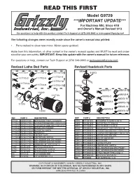Combination Lathe/Mill Model G9729 Instruction Manual