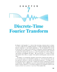 Discrete-Time Fourier Transform