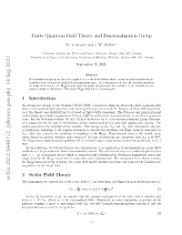 Finite Quantum Field Theory and Renormalization Group