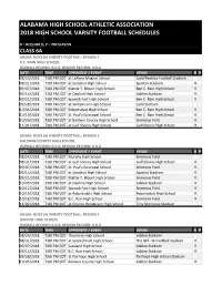 Mass Schedule Report