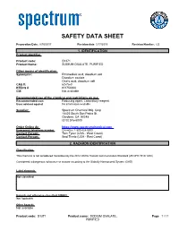 Safety Data Sheet