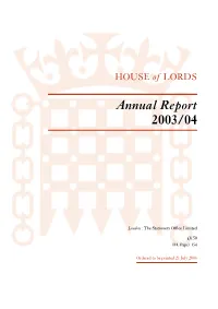 Annual Report 2003/04