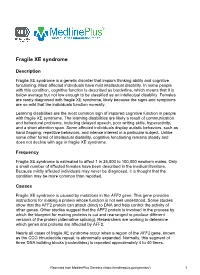 Fragile XE Syndrome