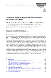 Moments of Random Matrices and Hypergeometric Orthogonal Polynomials