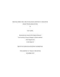 Reduced-Order Analysis of Dual Mode Supersonic Combustion
