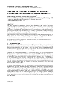 The Use of Concept Mapping to Support Collaborative Advanced Design Projects