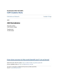 AIDS Normalization