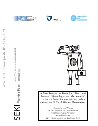 Arxiv:1803.01386V4 [Math.HO] 25 Jun 2021
